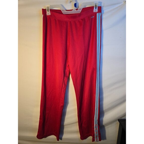 Izod Vintage 90s Style Track Suit Womens Pants Jacket Size Large L Zips Red Blue - Picture 5 of 6